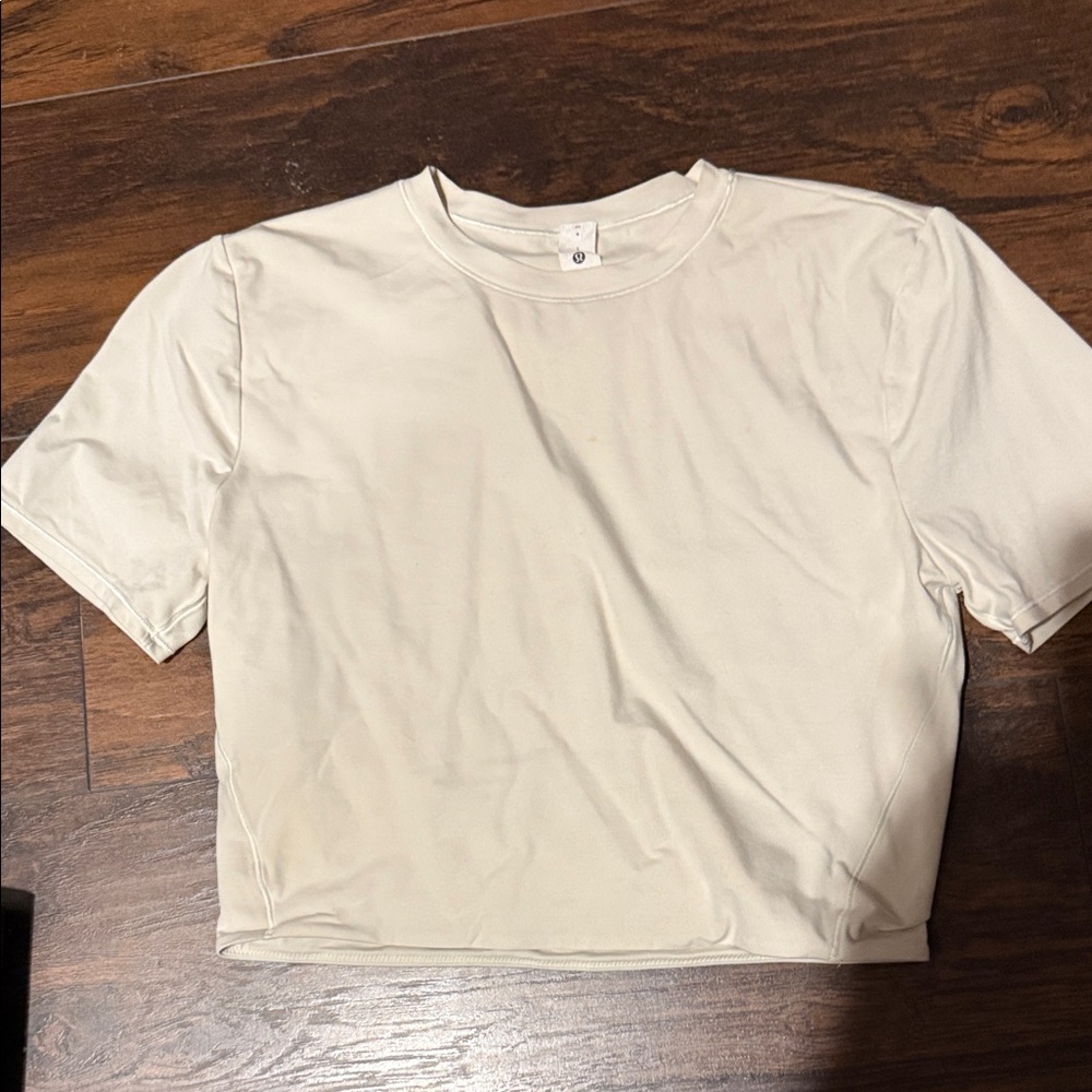 lululemon athletica Cream Short Sleeve Tee